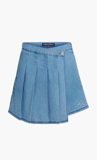 KLXDISNEY PLEATED DENIM SKORT