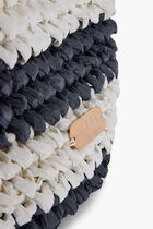 NAVY/WHITE LARGE MALIBU BEACH BAG