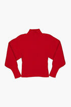 CHUNKY WVWS RIBBING LONG SLEEVES MOCK-NECK
