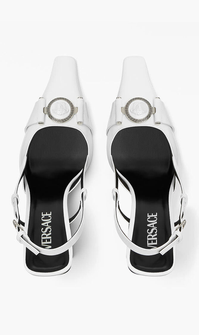Medusa Buckle Slingbacks