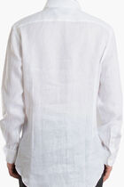 Roma Fit Embroidered Linen Shirt
