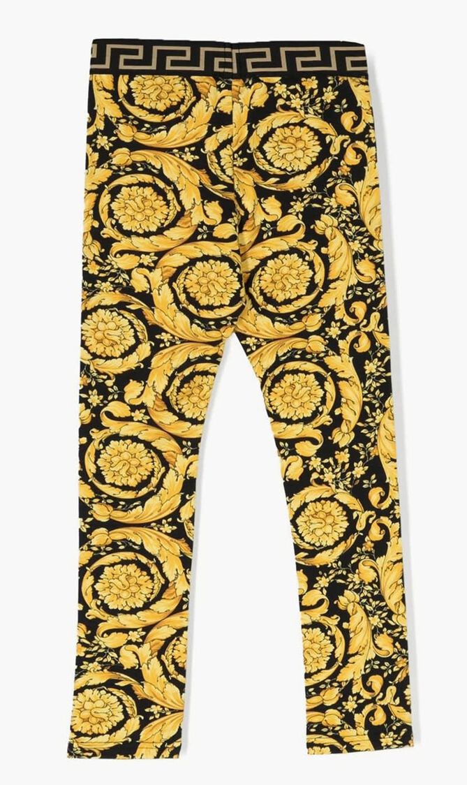 Barocco Kids Print Leggings