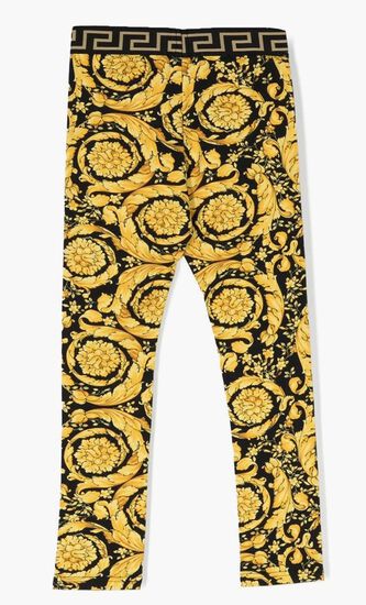 Barocco Kids Print Leggings