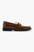 WILDE CHESTNUT WHITE RATTAN PENNY LOAFER MEN S