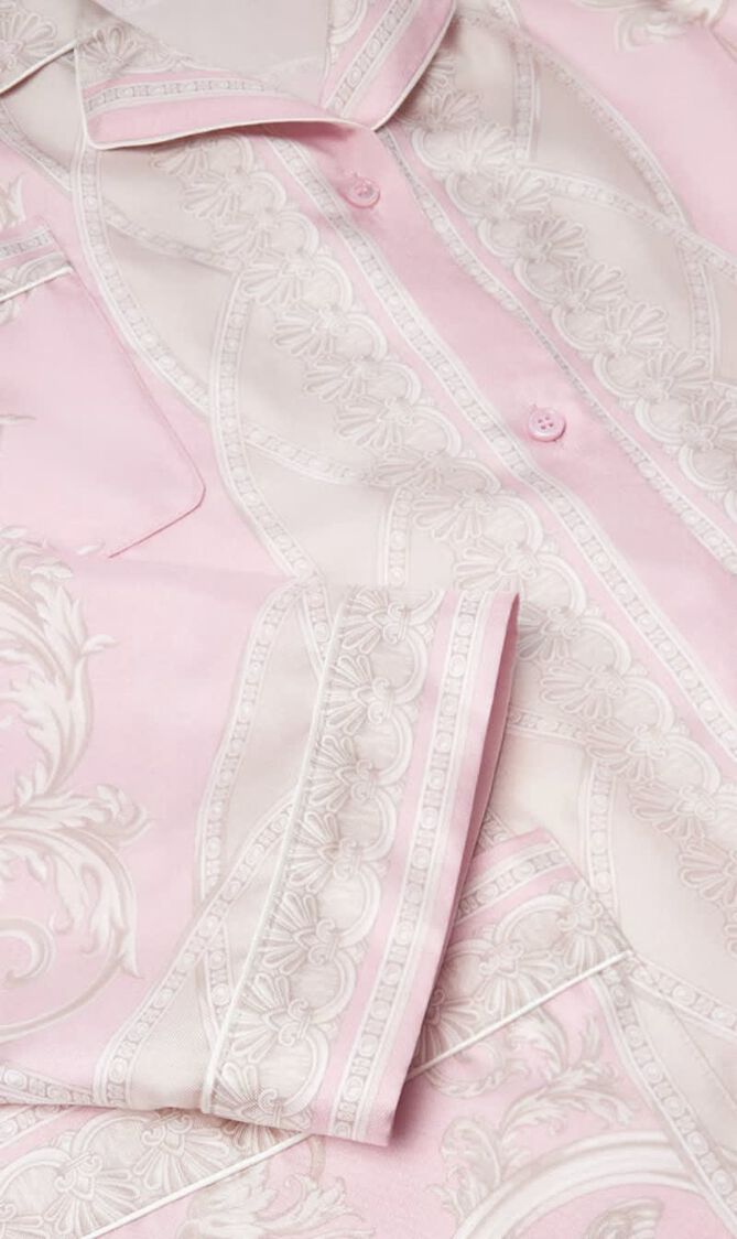 INFORMAL SHIRT COUPE DES DIEUX BAROCCO FOULARD ON RESPONSIBLE SILK TWILL