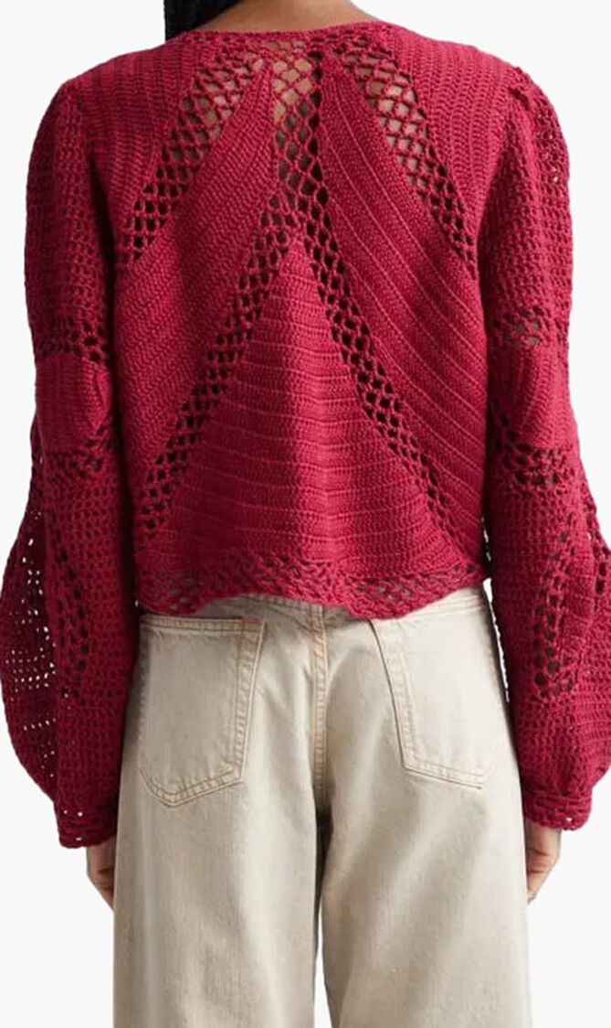 Flower Crochet Cardigan