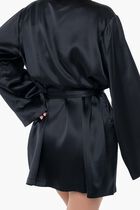 Belted Satin Kimono