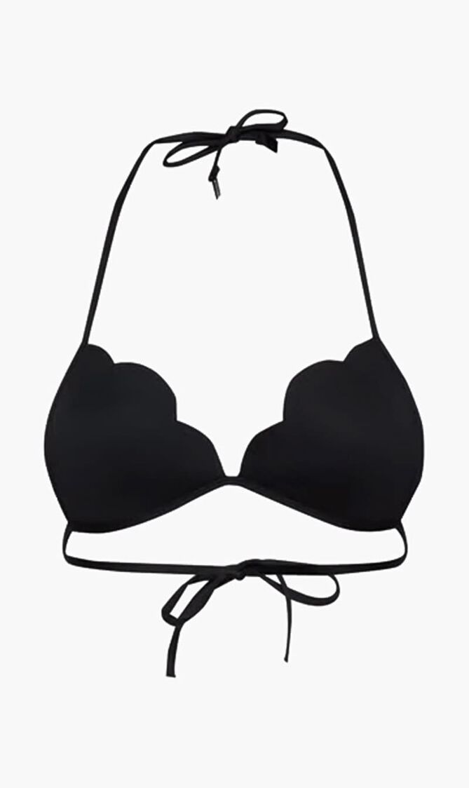 Petal Edge Fixed Tri Bikini Top