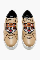 Tiger-embroidered sneakers