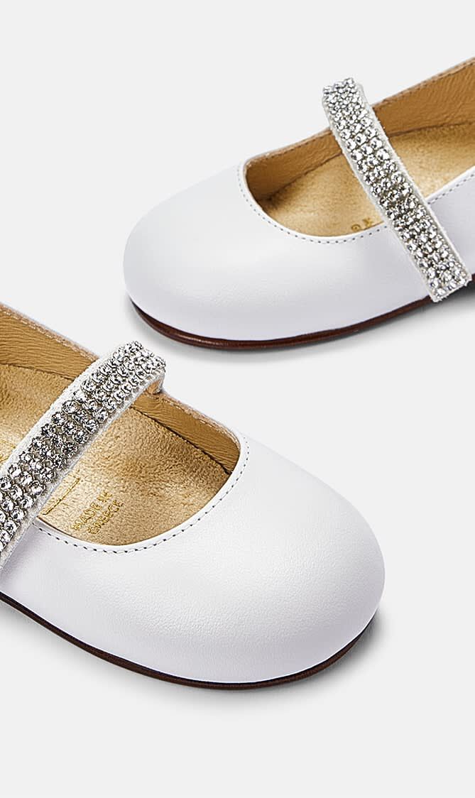 SINGLE STRAP SWAROVSKI CRYSTAL EMBELLISHED BALLERINA