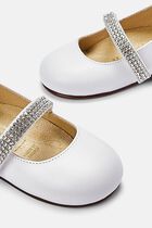 SINGLE STRAP SWAROVSKI CRYSTAL EMBELLISHED BALLERINA