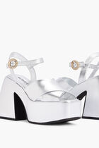 NO11-54-133 BULLA JONI SILVER METALLIC NAPPA NO11-54-133 BULLA JONI SILVER METALLIC NAPPA