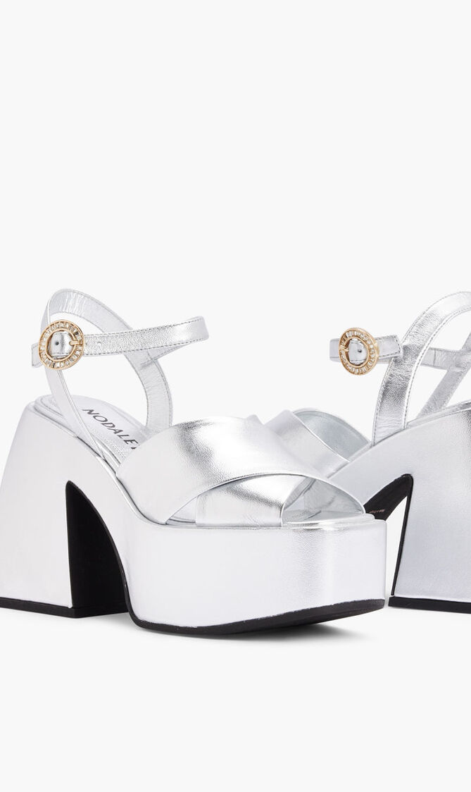 NO11-54-133 BULLA JONI SILVER METALLIC NAPPA NO11-54-133 BULLA JONI SILVER METALLIC NAPPA