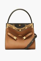 LEE RADZIWILL PEBBLED SMALL DOUBLE BAG