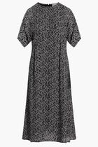 Abstract Print Midi Dress