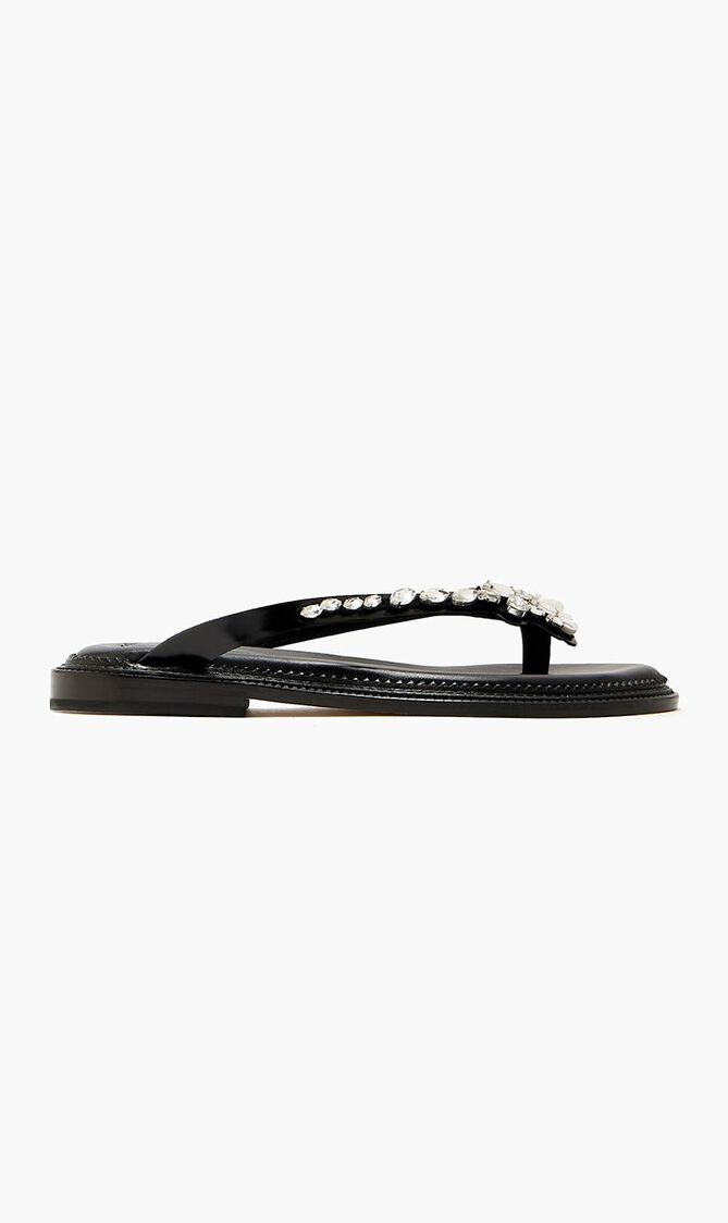 Embellished Thong Sandals