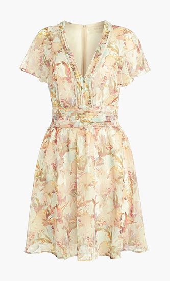 Dahlia Printed Chiffon Dress