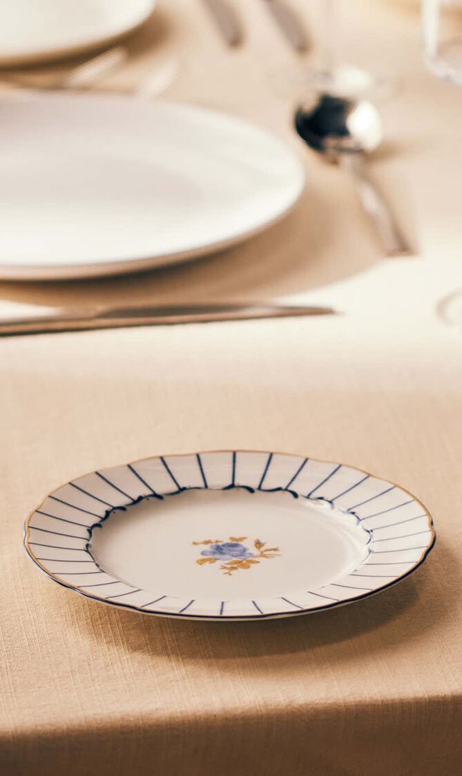 Brocante Bread & Butter Plate Round Blue 16cm