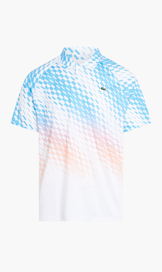 SHORT SLEEVED RIBBED COLLAR SHIRT