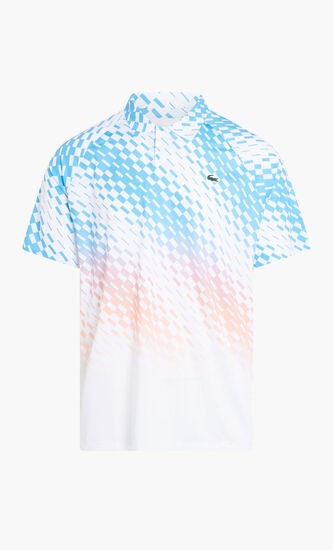 SHORT SLEEVED RIBBED COLLAR SHIRT