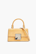 BON BON TEXTURED PATENT MINI TOP-HANDLE BAG