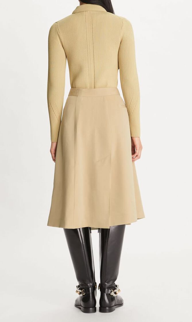 Deconstructed Wool Skirt