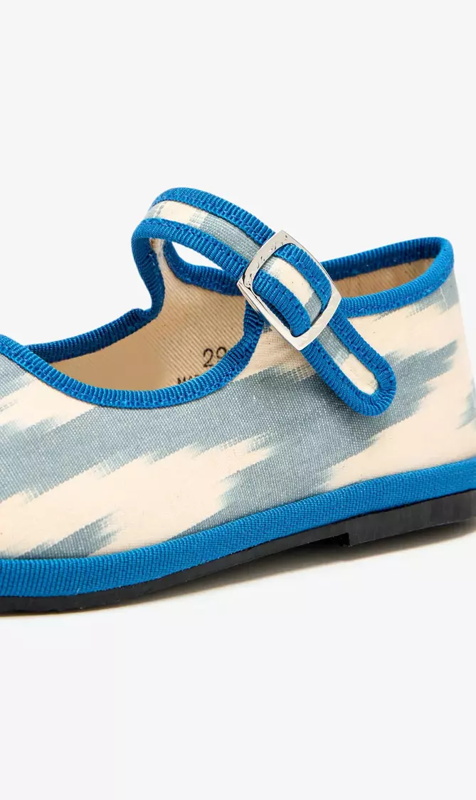 Ikkat Bambina Mary Jane Shoes