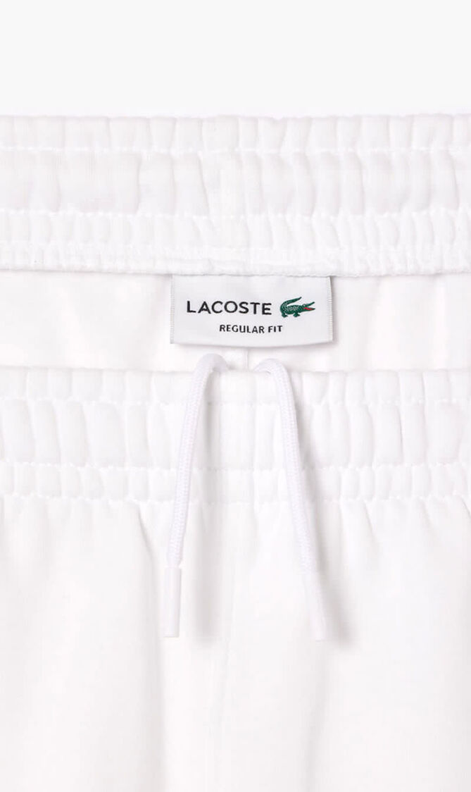 Logo Stripe Fleece Jogger Shorts