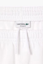 Logo Stripe Fleece Jogger Shorts