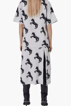 PIXEL HORSE WOOL JAQUARD SKIRT