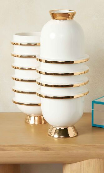 Orbit Vase Medium White