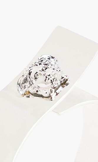 VSC MEDUSA SILVER SET 4 NAPKIN RINGS