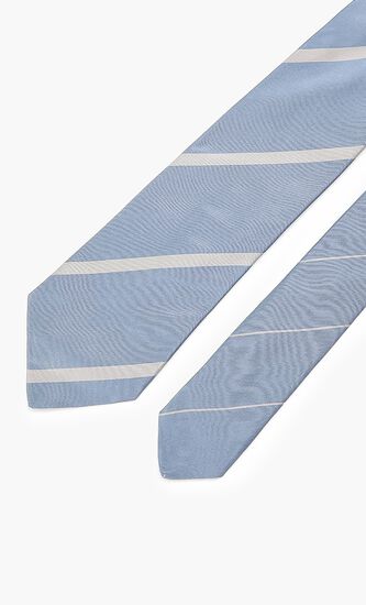 Wide Stripe Silk Tie