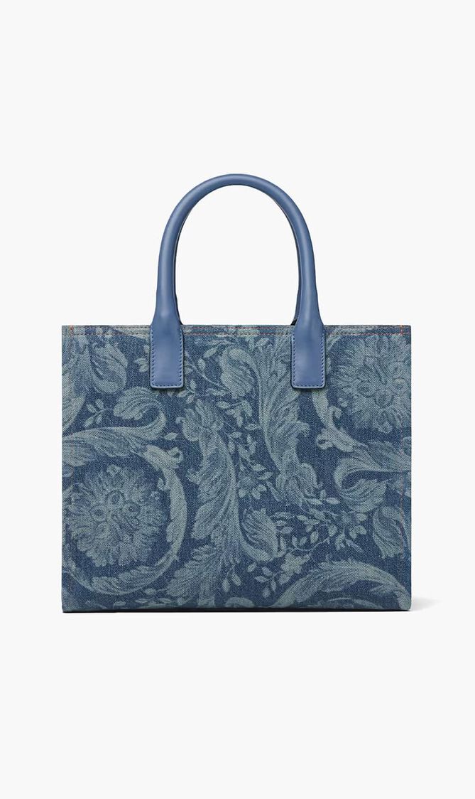 SMALL TOTE FABRIC CALF LEATHER