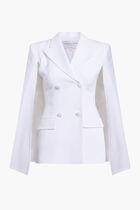 Double Crepe Sablé Cape Blazer