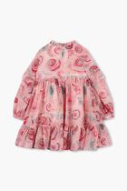 Ruffles Detail Wool Dress