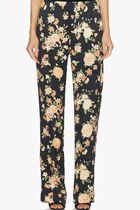 Pyjama Pants with Floral Print