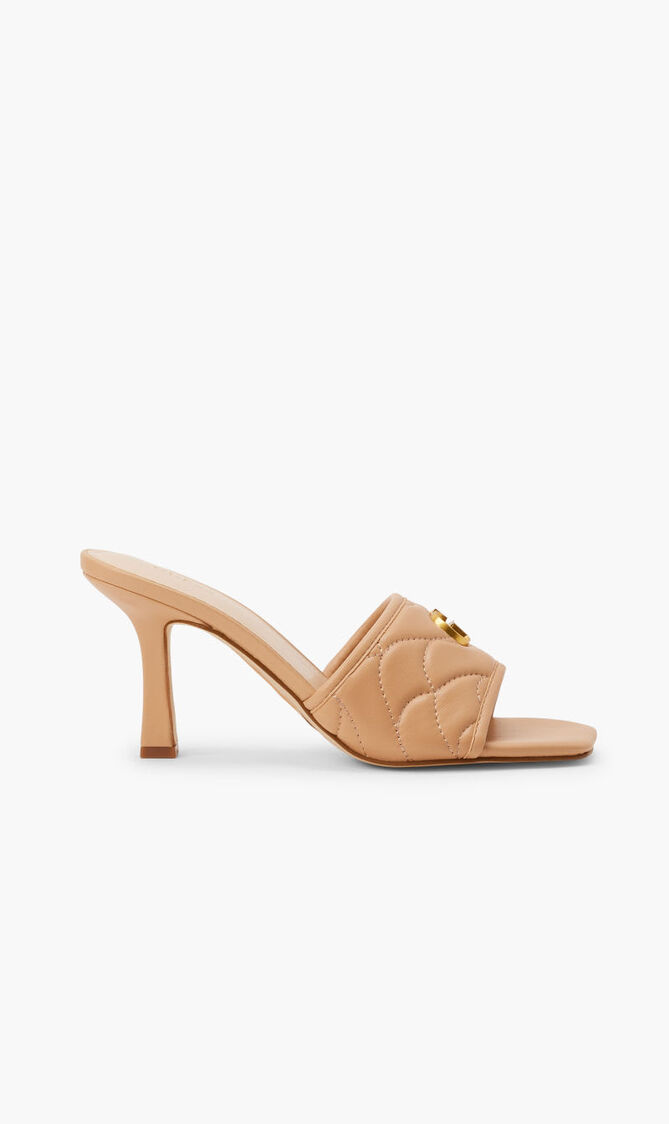QUILTED MULE SANDAL