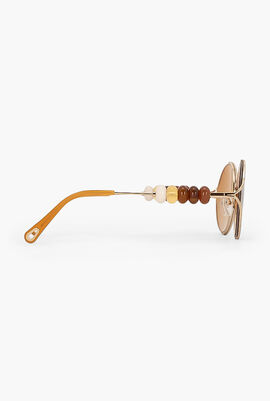 نظارة شمسية ديلي بإطار بيضاوي