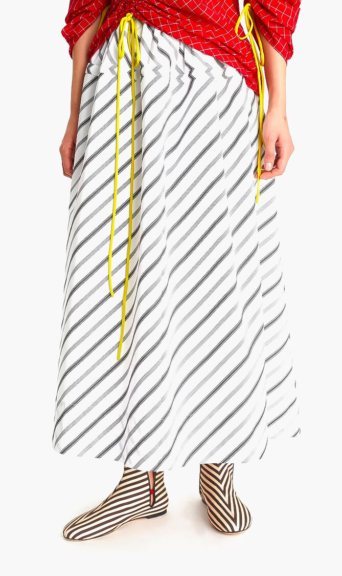 Variegated Poplin Skirt