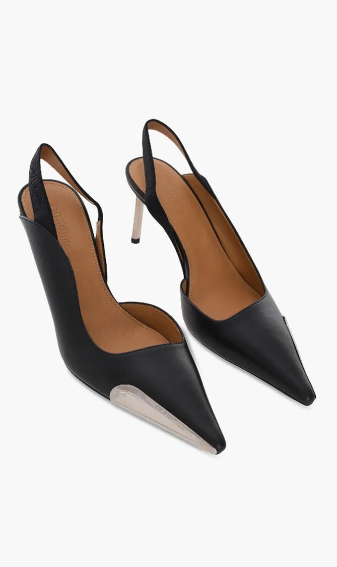 LACE UP HIGH ALLEN FRAME PUMP BLACK SILV