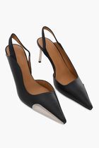 LACE UP HIGH ALLEN FRAME PUMP BLACK SILV