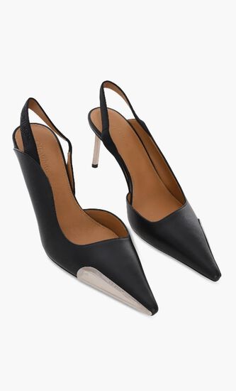 Lace Up High Allen Frame Pump Off White