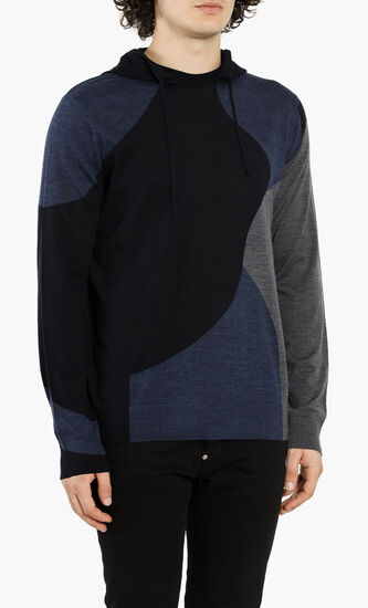 Colorblock Hooded Sweater