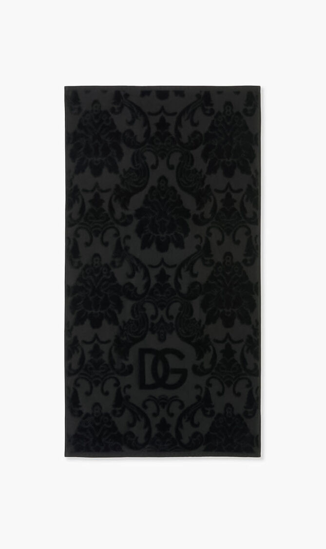 DGA ALL DECORS 5 PIECES BATH TOWELS SET BLACK