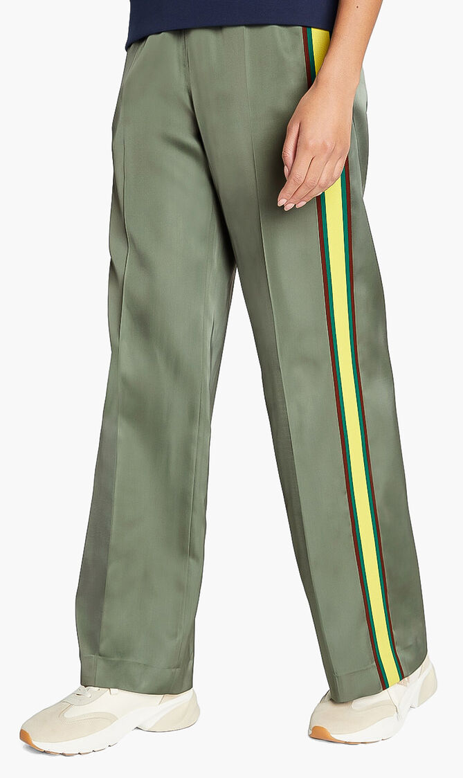 TORY SPORT WIDE-LEG SATIN PANT