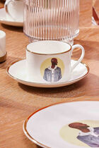 فنجان الشاي فيرجيل مع صحنه