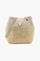 Zalina Rhinestone Mini Bucket Bag