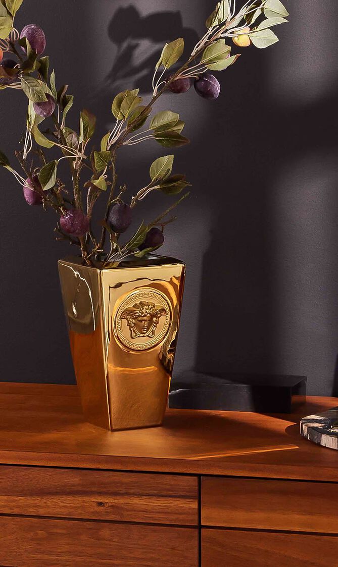 Medusa Candle Holder Gold Medusa Candle Holder Gold