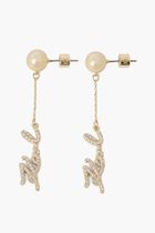 Pave Drop Earrings
